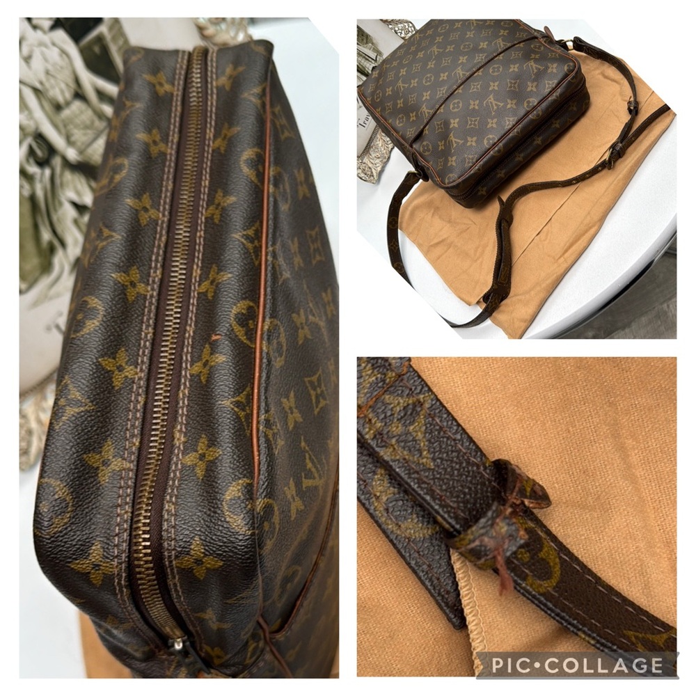 Unisex Authentic Louis Vuitton Monogram Marceau Messenger Bag & LV Dust Bag - Picture 10 of 16